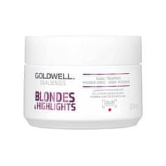 GOLDWELL Regenerační maska neutralizující žluté tóny vlasů Dualsenses Blondes & Highlights (60 Sec Treatment) (Objem 500 ml)