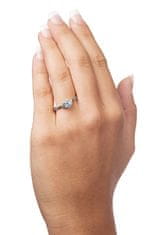 Brilio Okouzlující zásnubní prsten z bílého zlata 229 001 00804 07 (Obvod 51 mm)