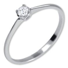 Brilio Zásnubní prsten z bílého zlata s krystalem 226 001 01036 07 (Obvod 56 mm)