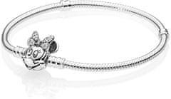 Pandora Stříbrný náramek Disney Minnie 597770CZ (Délka 19 cm)