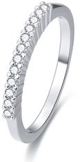 Beneto Stříbrný prsten s krystaly AGG187 (Obvod 50 mm)
