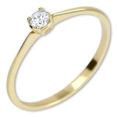 Brilio Zásnubní prsten ze žlutého zlata s krystalem 226 001 01036 (Obvod 58 mm)