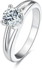 Beneto Stříbrný prsten s krystaly AGG198 (Obvod 52 mm)