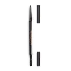 Makeup Revolution Precizní tužka na obočí s kartáčkem (Precise Brow Pencil) 0,05 g (Odstín Dark Brown)