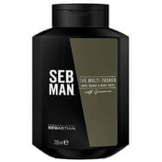 Sebastian Pro. Šampon na vlasy, vousy a tělo SEB MAN The Multitasker (Hair, Beard & Body Wash) (Objem 250 ml)