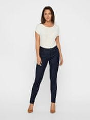 Vero Moda Dámské džíny VMSEVEN Skinny fit 10183948 Dark Blue Denim (Velikost XS/32)