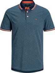 Jack&Jones Pánské polo triko Slim Fit JJEPAULOS 12136668 Denim Blue (Velikost S)