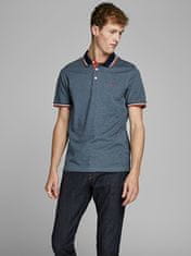 Jack&Jones Pánské polo triko Slim Fit JJEPAULOS 12136668 Denim Blue (Velikost S)