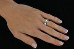 Silvego Snubní stříbrný prsten Paradise pro muže i ženy QRGN23M (Obvod 54 mm)
