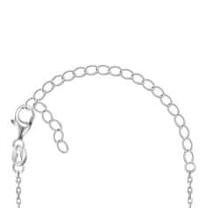 Brilio Silver Módní stříbrný náhrdelník Nekonečno se zirkony NCL76W