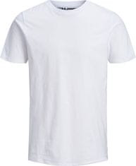 Jack&Jones Pánské triko JJEORGANIC BASIC Slim Fit 12156101 White (Velikost S)