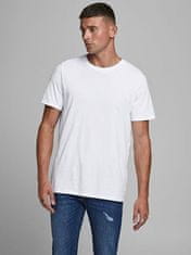Jack&Jones Pánské triko JJEORGANIC BASIC Slim Fit 12156101 White (Velikost M)