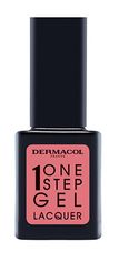 Dermacol Gelový lak na nehty One Step Gel Lacquer (Nail Polish) 11 ml (Odstín 04 Valentine)