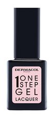 Dermacol Gelový lak na nehty One Step Gel Lacquer (Nail Polish) 11 ml (Odstín 04 Valentine)