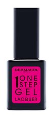 Dermacol Gelový lak na nehty One Step Gel Lacquer (Nail Polish) 11 ml (Odstín 04 Valentine)