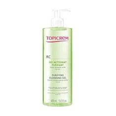 Topicrem Čisticí gel pro mastnou a citlivou pleť AC (Purifying Cleansing Gel) (Objem 400 ml)