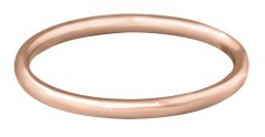 Troli Pozlacený minimalistický prsten z oceli Rose Gold (Obvod 49 mm)