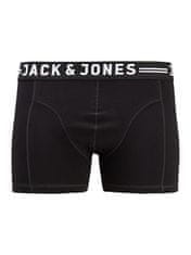 Jack&Jones Plus 3 PACK - pánské boxerky JACSENSE 12147591 Black (Velikost 7XL)