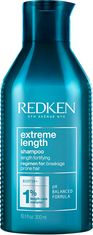 Redken Šampon pro posílení dlouhých a poškozených vlasů Extreme Length (Shampoo with Biotin) (Objem 300 ml - nové balení)