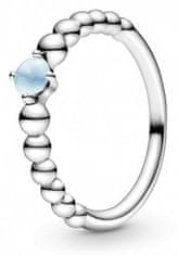 Pandora Stříbrný prsten pro ženy narozené v prosinci 198867C07 (Obvod 50 mm)