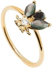 PDPAOLA Originální pozlacený prsten s překrásnou včelkou ZAZA Gold AN01-255 (Obvod 50 mm)