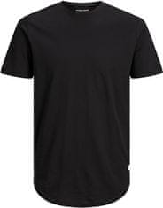 Jack&Jones Pánské triko JJENOA Long Line Fit 12113648 Black (Velikost XL)