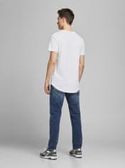 Jack&Jones Pánské triko JJENOA Long Line Fit 12113648 White (Velikost M)