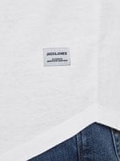 Jack&Jones Pánské triko JJENOA Long Line Fit 12113648 White (Velikost M)