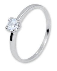 Brilio Zásnubní prsten z bílého zlata se zirkonem 226 001 01077 07 (Obvod 58 mm)