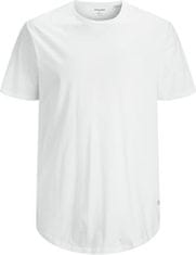 Jack&Jones Plus Pánské triko JJENOA Long Line Fit 12184933 White (Velikost 3XL)