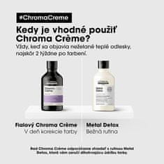 Loreal Professionnel Profesionální fialový šampon neutralizující žluté tóny Serie Expert Chroma Crème (Purple Dyes Shampo (Objem 300 ml)