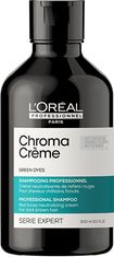 Loreal Professionnel Profesionální zelený šampon neutralizující červené tóny Serie Expert Chroma Crème (Green Dyes Shampo (Objem 300 ml)