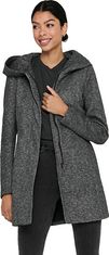 ONLY Dámský kabát ONLSEDONA 15142911 Dark Grey Melange (Velikost XS)