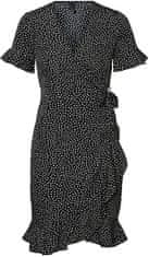 Vero Moda Dámské šaty VMHENNA 10252951 Black (Velikost XS)