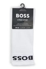 Hugo Boss 2 PACK - pánské ponožky BOSS 50469747-100 (Velikost 39-42)