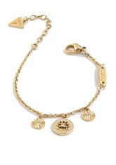 Guess Půvabný pozlacený náramek Lotus JUBB01347JWYGS (Rozměr 14,5 - 18,5 cm - S)