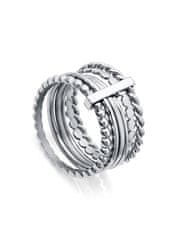 Viceroy Moderní ocelový prsten Chic 75307A01 (Obvod 54 mm)