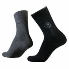 Bugatti 2 PACK - pánské ponožky 6762-610 black (Velikost 39-42)