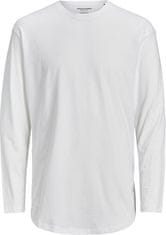 Jack&Jones Pánské triko JJENOA Long Line Fit 12190128 White Relaxed (Velikost S)