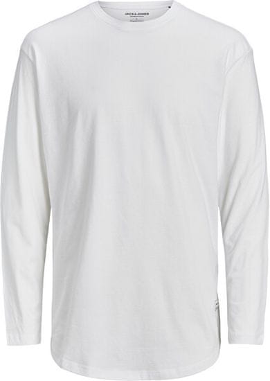 Jack&Jones Pánské triko JJENOA Long Line Fit 12190128 White Relaxed