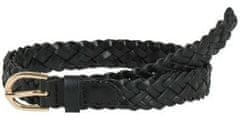 Pieces Dámský kožený opasek PCAVERY 17077740 Black (Délka pásku 85 cm)