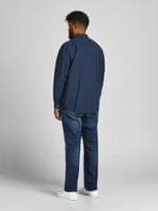 Jack&Jones Plus Pánská košile JJEOXFORD Slim Fit 12190444 Navy Blazer (Velikost 3XL)