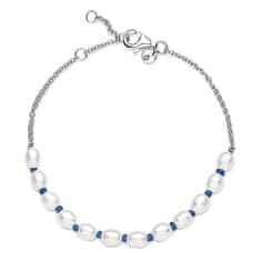 Pandora Elegantní stříbrný náramek se sladkovodními perlami 591689C01 (Délka 18 cm)