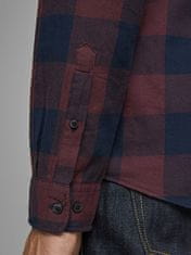Jack&Jones Pánská košile JJEGINGHAM Slim Fit 12181602 Port Royale (Velikost S)