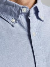 Jack&Jones Pánská košile JJEOXFORD Slim Fit 12182486 Cashmere Blue (Velikost S)