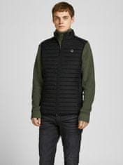 Jack&Jones Pánská vesta JJEMULTI 12200684 Black (Velikost S)