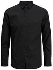 Jack&Jones Plus Pánská košile JJJOE Slim Fit 12200623 Black (Velikost 3XL)