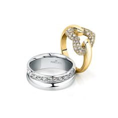 Morellato Romantický pozlacený prsten z oceli Bagliori SAVO280 (Obvod 54 mm)