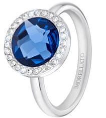 Morellato Ocelový prsten s modrým krystalem Essenza SAGX15 (Obvod 54 mm)