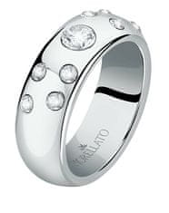 Morellato Luxusní ocelový prsten s krystaly Poetica SAUZ260 (Obvod 56 mm)